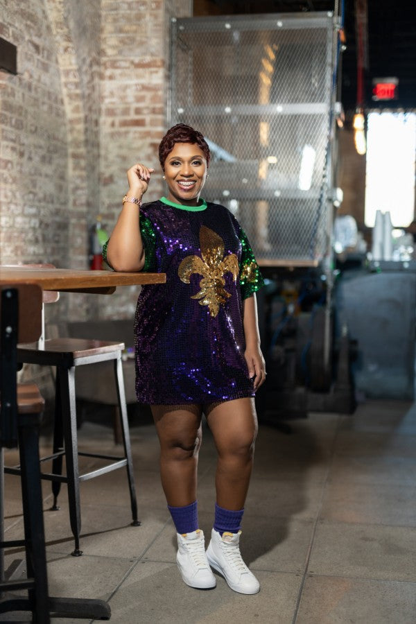 Mardi Gras Sequin Tunic Fab Boutique & Etc