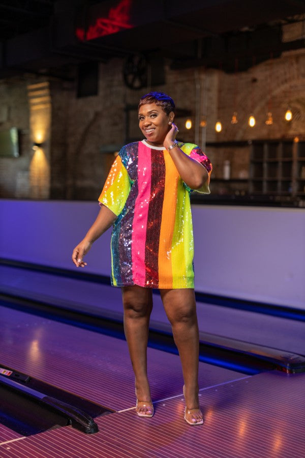 Neon Girl Sequin Tunic
