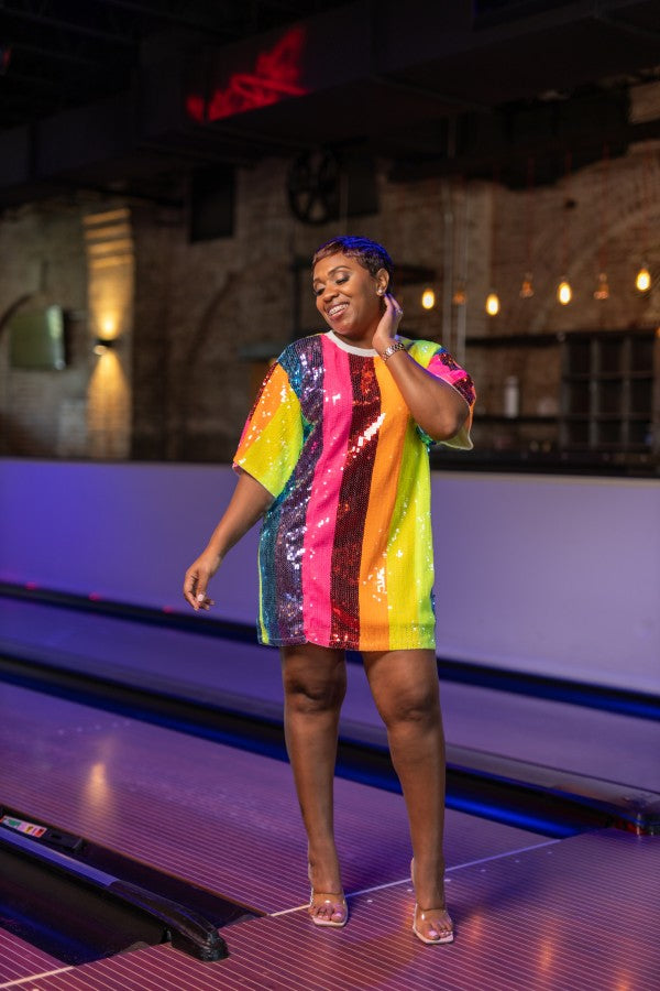 Neon Girl Sequin Tunic