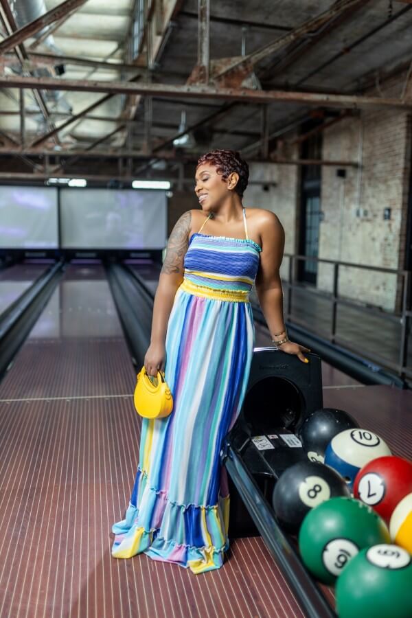 Ebony Maxi Dress-Blue