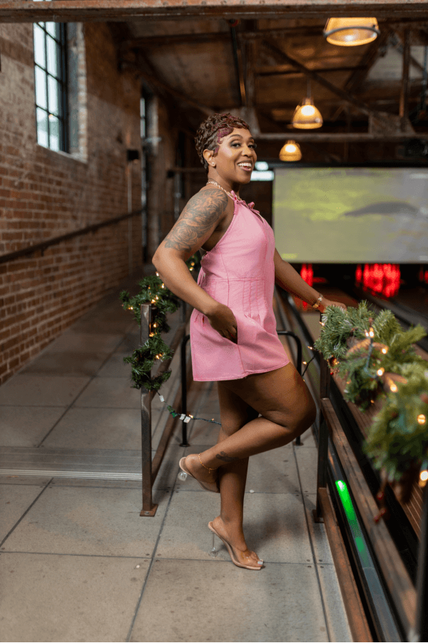 Davi Romper w/Pockets (Pink)