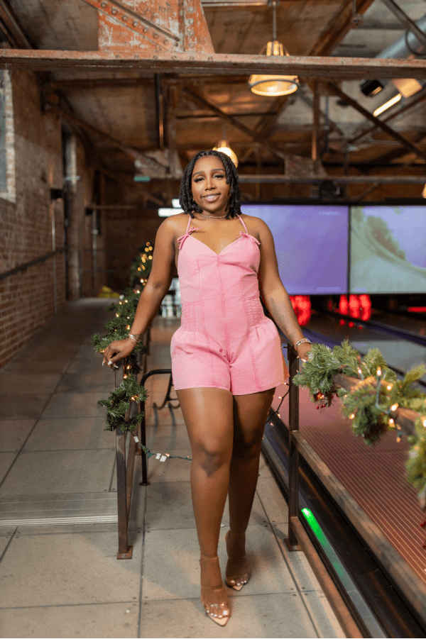 Davi Romper w/Pockets (Pink)