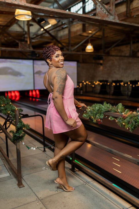 Davi Romper w/Pockets (Pink)