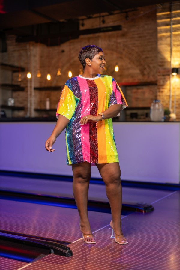 Neon Girl Sequin Tunic