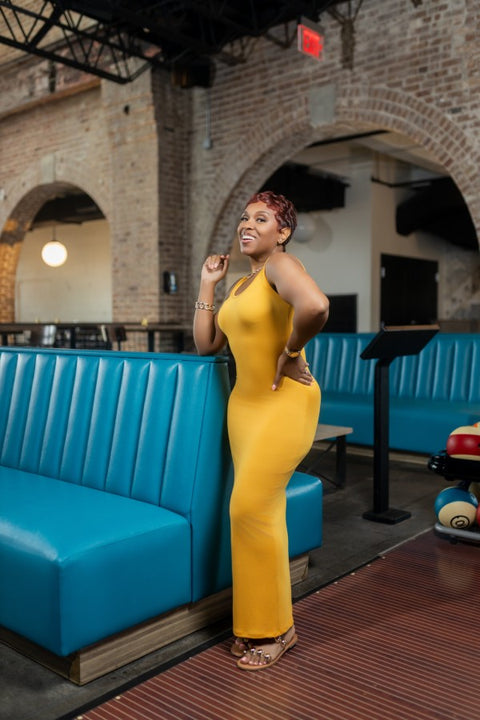 Lola Maxi Dress-Mustard