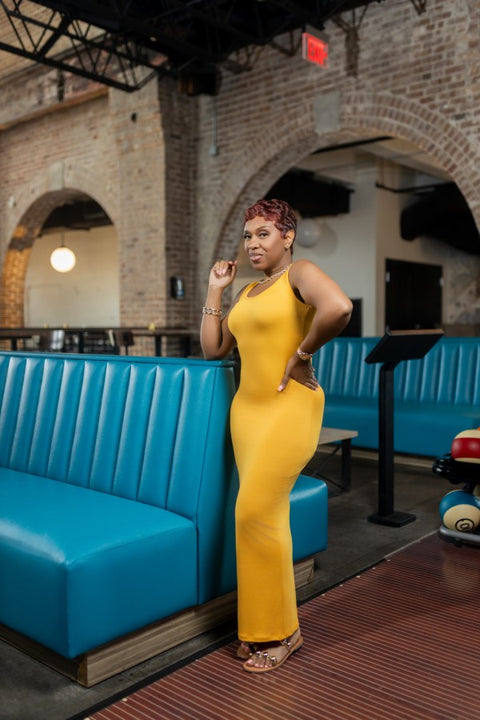 Lola Maxi Dress-Mustard