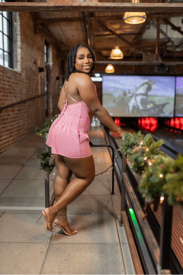 Davi Romper w/Pockets (Pink)