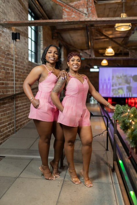 Davi Romper w/Pockets (Pink)